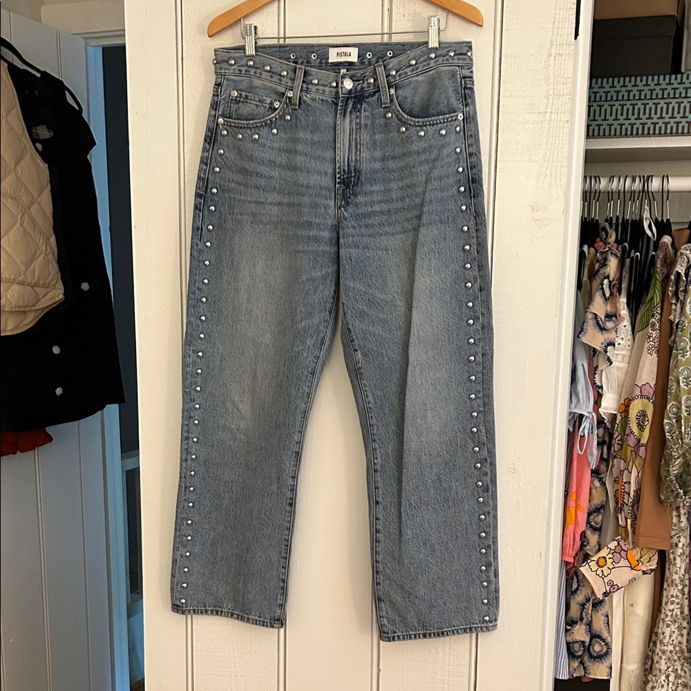 Pistola Lexi Studded Blue Jeans 30